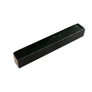 Mosaic House Moroccan tile Pencil Bullnose 6 Black,    solid zellige, mosaic, zellij, bullnose, trim, glaze 